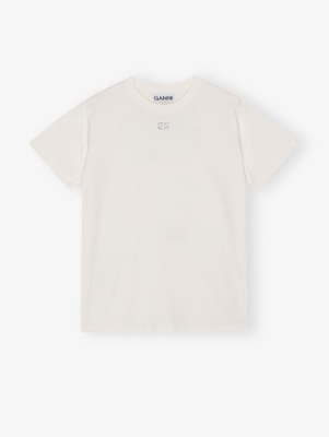 Camiseta Ganni basic wht